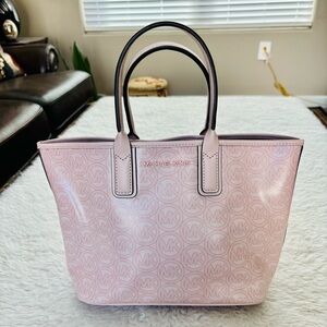 Michael Kors Light Pink Logo Small Tote Bag